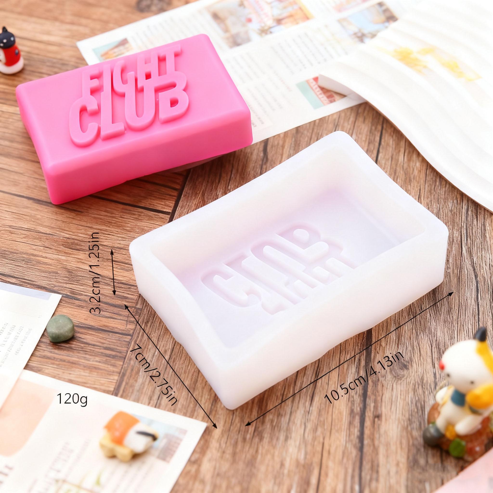 Square/Heart English Letters Silicone Soap Mold Diy Chocolate Ice Cake Baking Kit 3D Artifact Plaster Resin Candle Making Tool