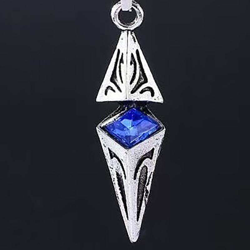 Star rhombus zircon high-grade geometric necklace, trendy handsome ins pendant, trendy cold and simple men's matching
