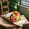1-4Rolls Kraft Craft Paper Roll Biodegradable Wrapping for Gift Box Floral Bouquet Present Eco Friendly Cushioning Packing