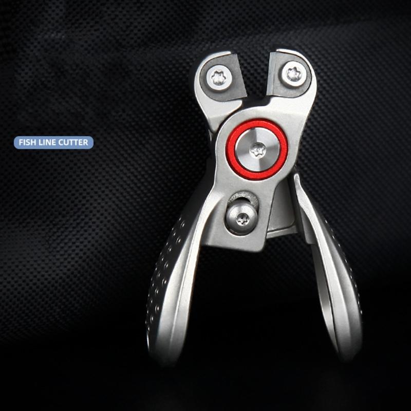 Retractable Safety Lock Fishing Line Cutter Tool Stainless Steel Braided Line Scissors For Anglers Fishing Enthusiasts