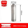 201/304 Stainless Steel Double-Ended Stud, 100mm, External Double Thread, DN15 20