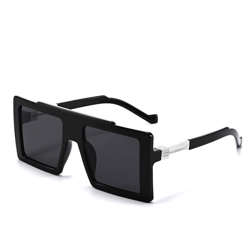 New High Quality Retro Gradient Square Women Sunglasses Luxury Brand Thick Frame Design Men Casual Versatile Glasses Uv400