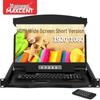 MAXCENT 4-Port HDMI KVM Switch with 17.3-inch Rack-Mount Foldable LCD