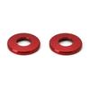 Red Aluminum Decorative Door Lock Knob Covers For Mercedes C E S GLC GLE Class