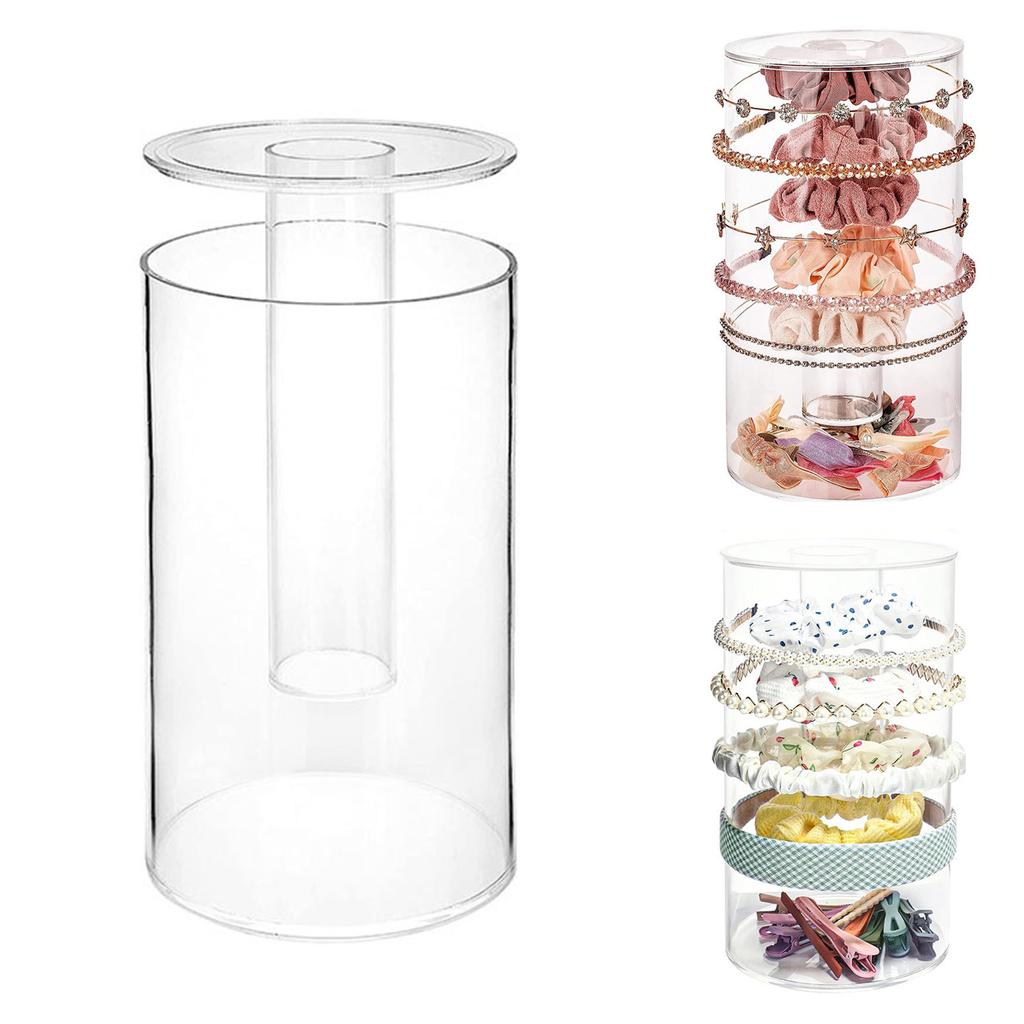 Elegant Headband Storage Box Clear Display Organizers Jewelry Case Acrylic Texture Suitable for Keeping Accessories
