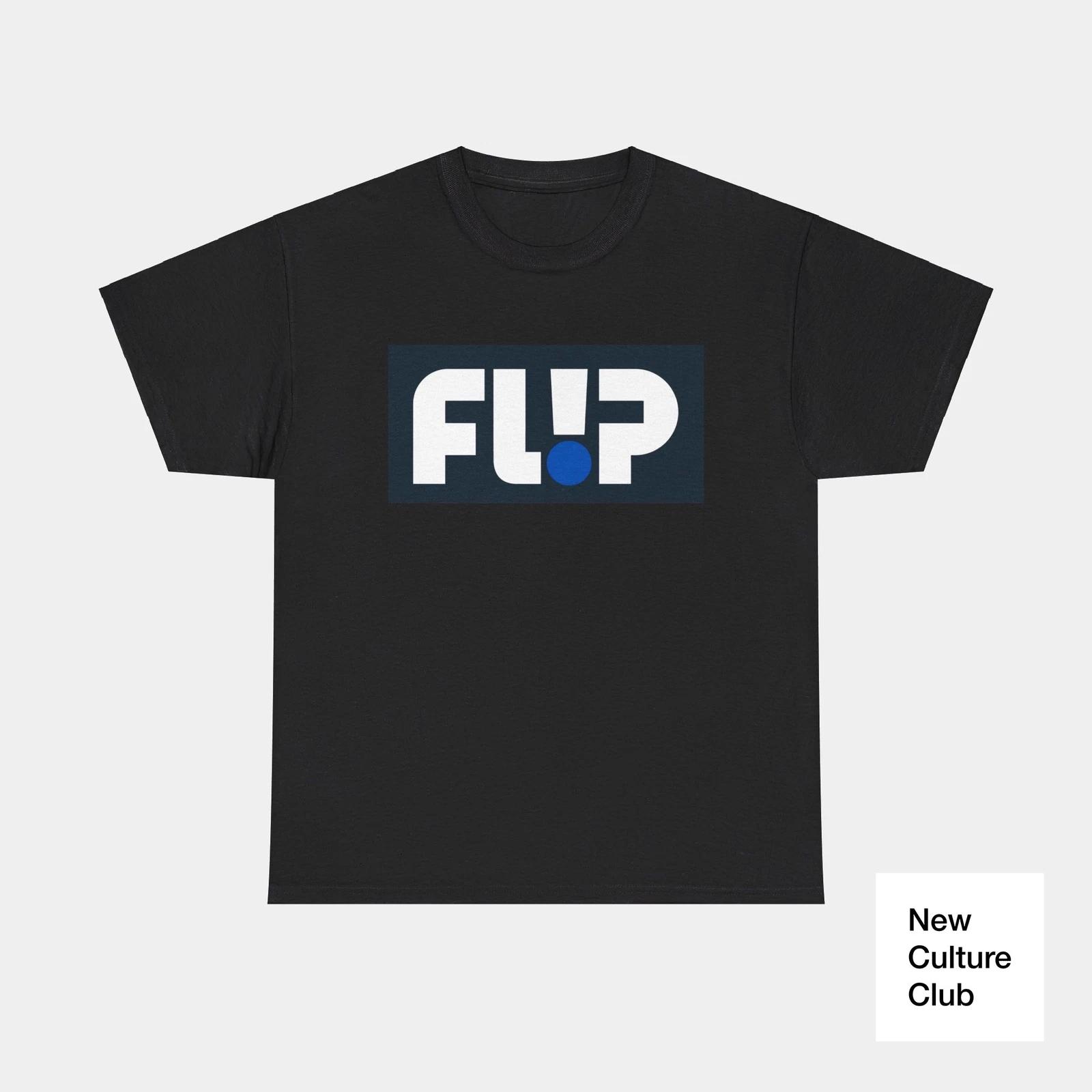 Flip Skateboards Skate Classic 90s Block Design T Shirt Colors Navy White XS