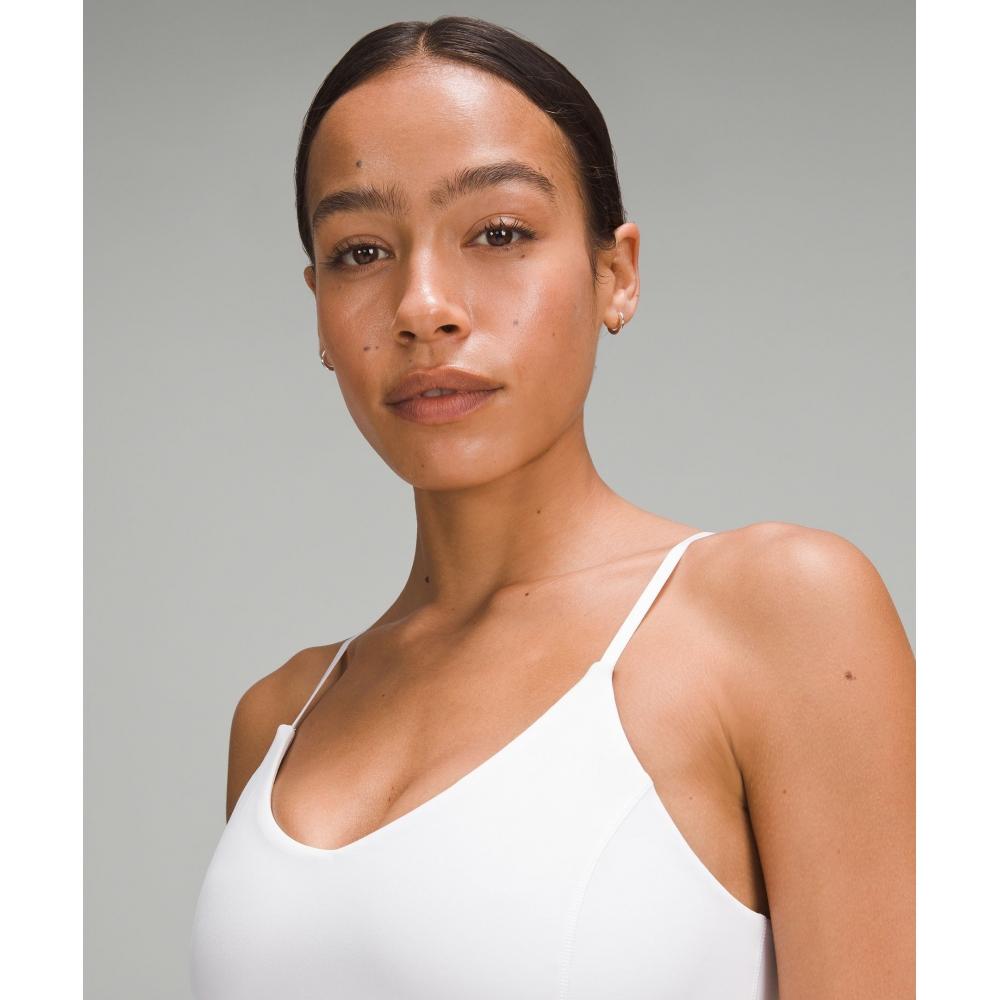 Lululemon Align  CroppeD Cami Tank Top  Light Support  C D Cup White