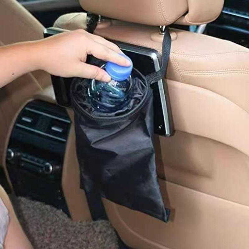 Car Seat Back Trash Holder Hang Litter Bag Garbage Storage Rubbish Container Oxford Cloth Car Waste Bins Cleaning Tools