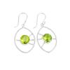 Peridot Gemstone 925 Sterling Silver Jewelry Handmade Earrings 2.00" For Women EE-52-4