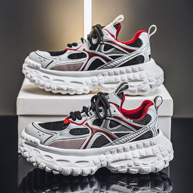 

Мужская модная обувь весна и осень новые спортивные туфли толстая подошва универсальные студенческие туфли белые повседневные туфли 44