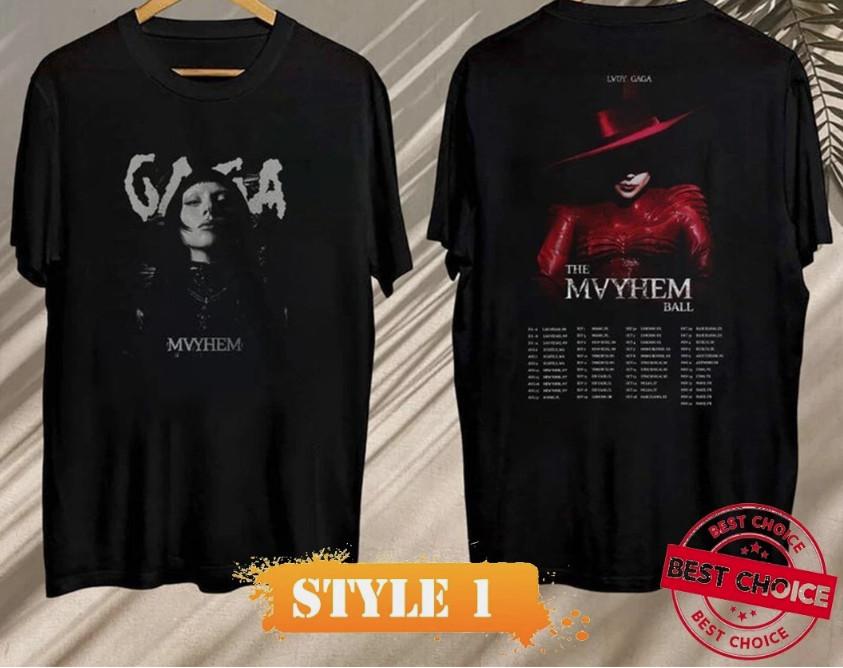 Lady Gaga The Mayhem Ball Tour T-Shirt Lady Gaga Tee The Mayhem Ball Tour XXL