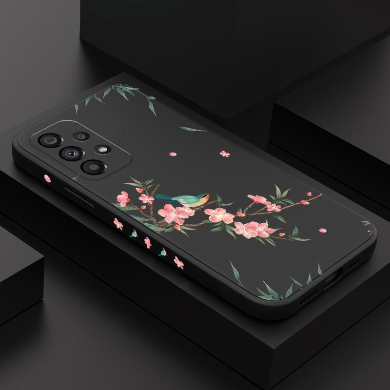 Falling Sakura Case For Samsung Galaxy A73 A53 A33 A23 A13 A03 A72 A52 A52S A32 A22 A12 A02 A02S A71 A51 A31 A21S 4G 5G Cover