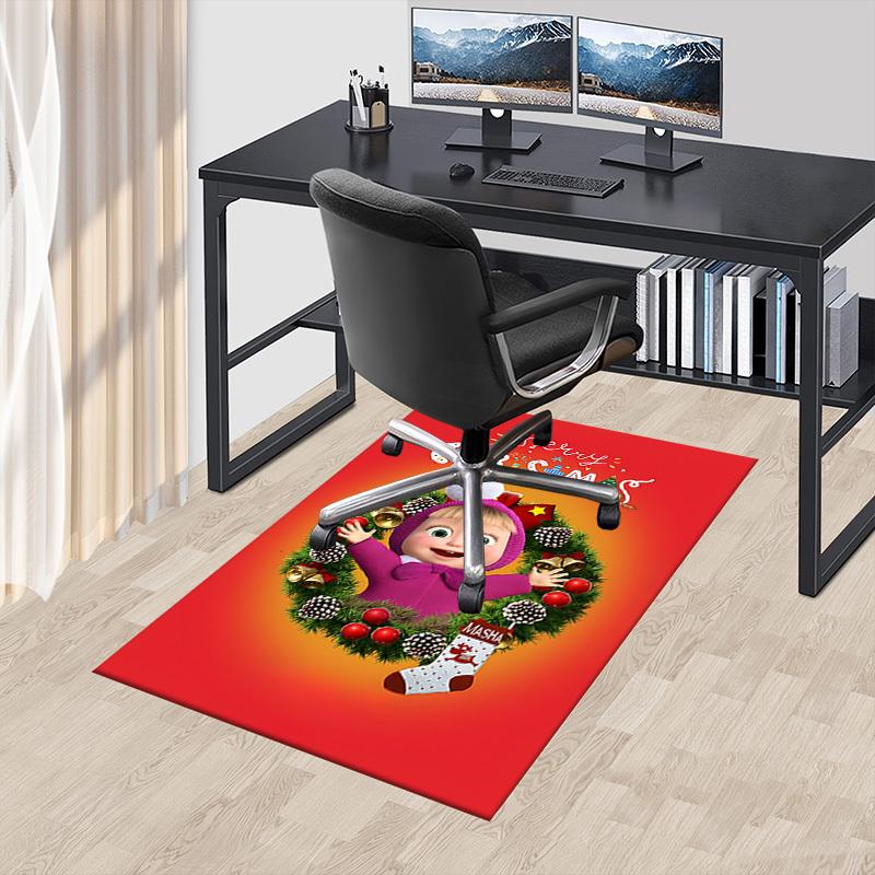 1PC Christmas Masha Extra Large Non Slip Floor carpet, Office, family, bedroom, Studio Large Area Rug Indoor Rugs