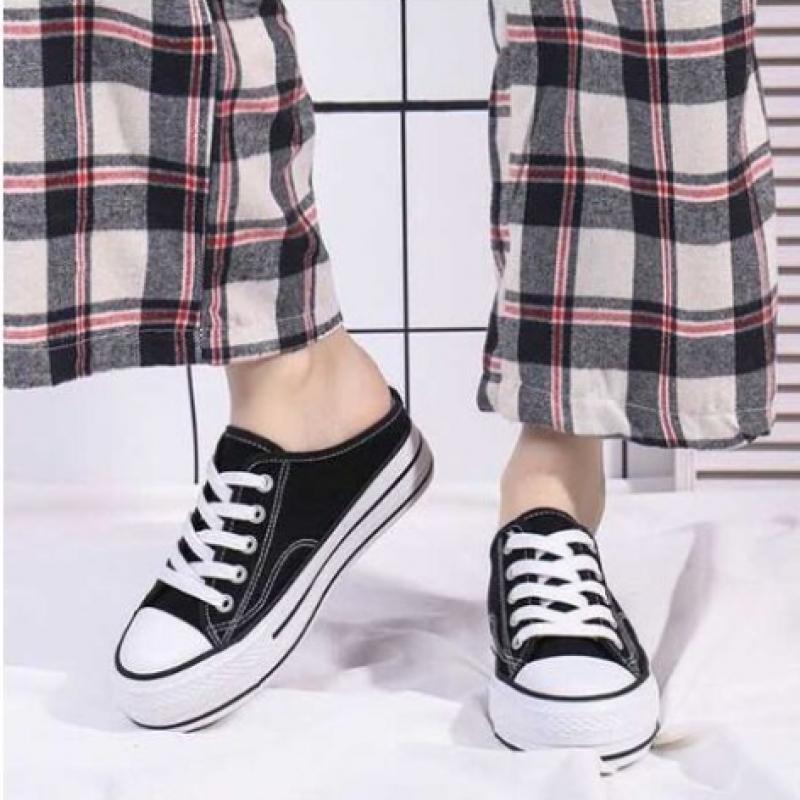 New Arrivals Open Run Women Henlura Round Toe Blopfer Height Increasing Canvas