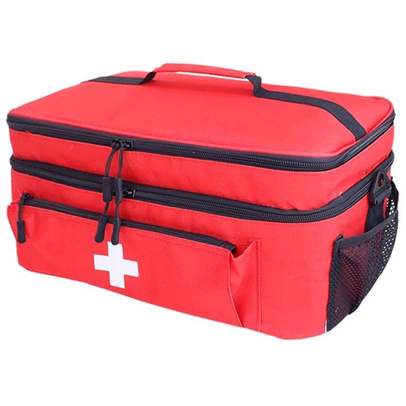 

A34R Gifts Bottle Organizer Empty Bag Storage Bag With Handles Emergency Kits Organizer For Car