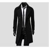 Men's Double-breasted Trench Coat Medium and Long Slim-fitting Casual Coat Jacket
