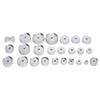 25Pcs Easy Use Aluminum Watch Case Press Bench Type Durable Press Clamp Multi Model Watch Tool Assembly