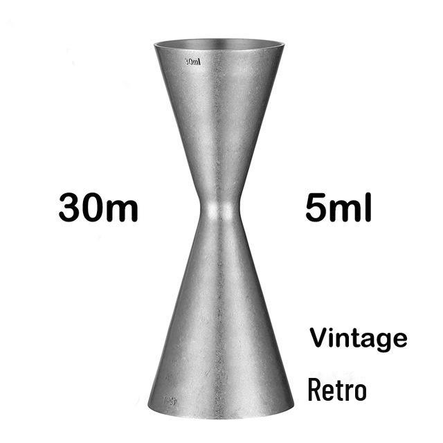 Double-Headed Indian Wine and Cocktail Jigger, 30/60 Oz Measuring Cup
