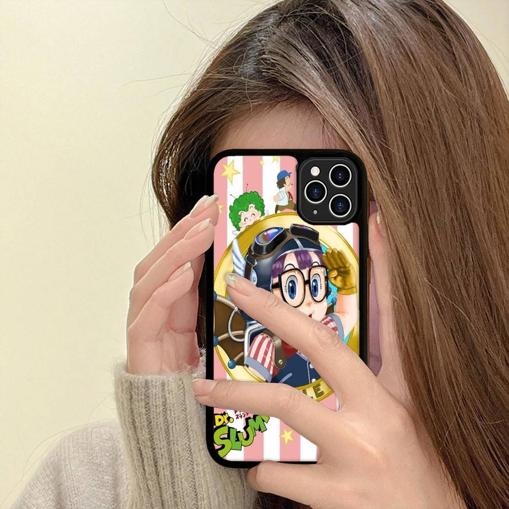Cartoon Dr Slump Arale Phone Case For Iphone 11 12 13 14 15 Pro Max 17 16 Plus Hard PC+TPU Back Cover