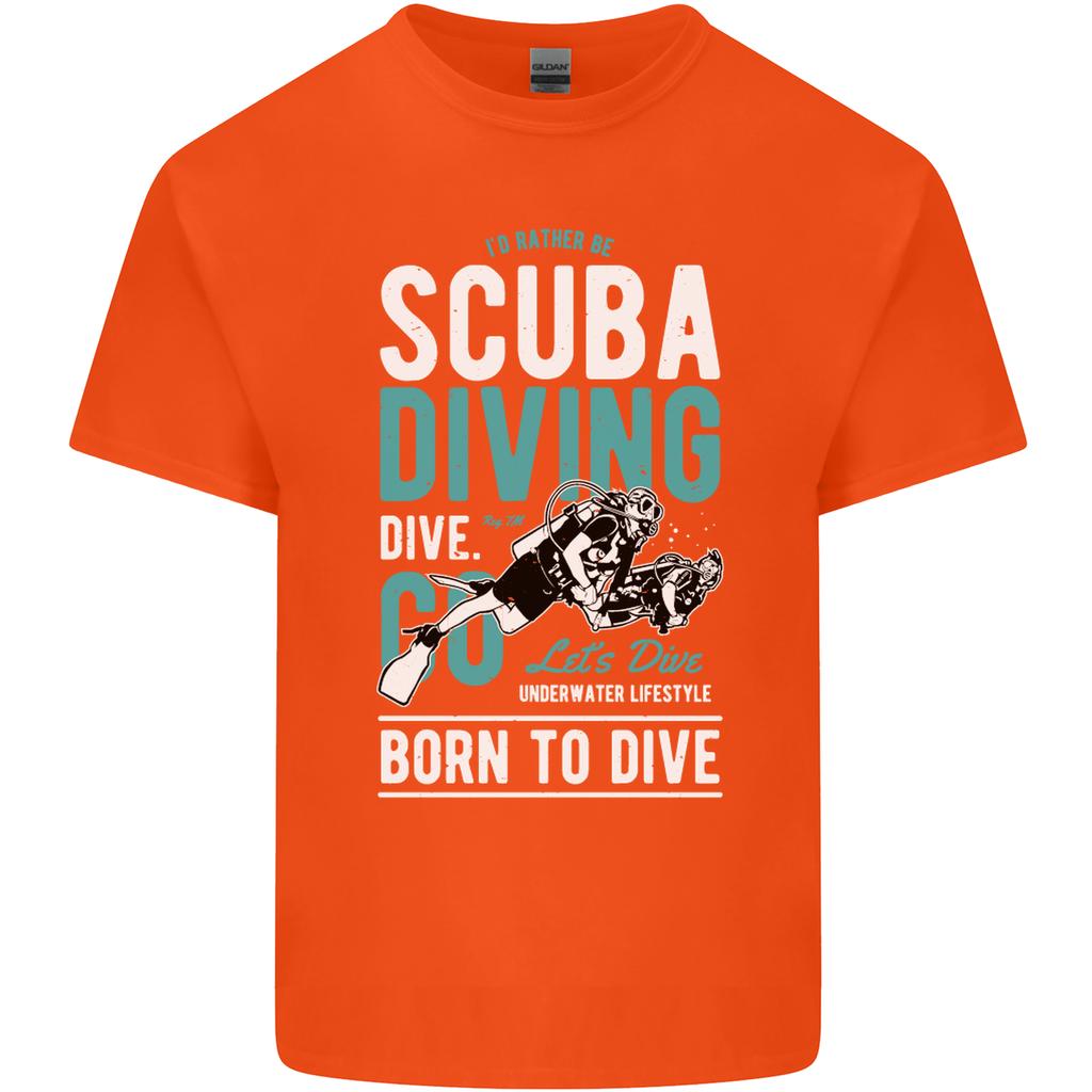 Id Rather Be Scuba Diving Diver Funny Unisexs Light Cotton TShirt