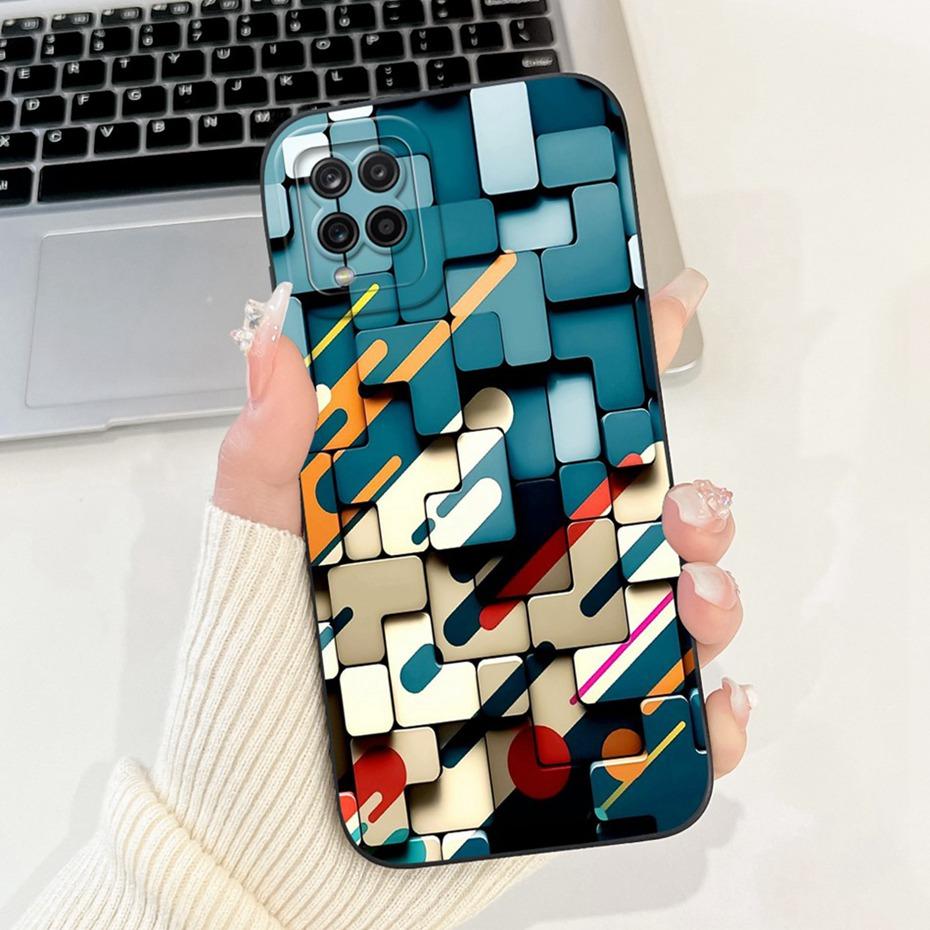 Fashion Painting Phone Case For Samsung Galaxy A12 M12 Soft Silicone Shockproof Cover For Samsung A12 SM-A125F A127F Bumpers