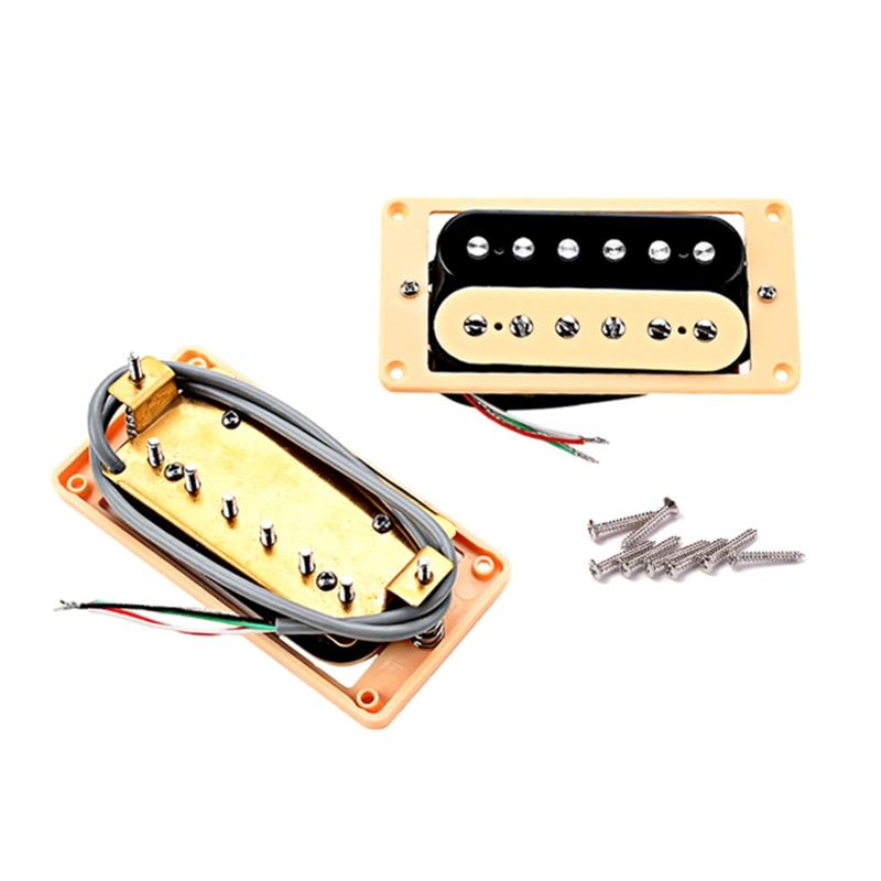 Double Coil Pickup Bridge & Neck Pickups Set Electric Guitar Humbuckers Pickups Electric Guitar Accessories Easy Install