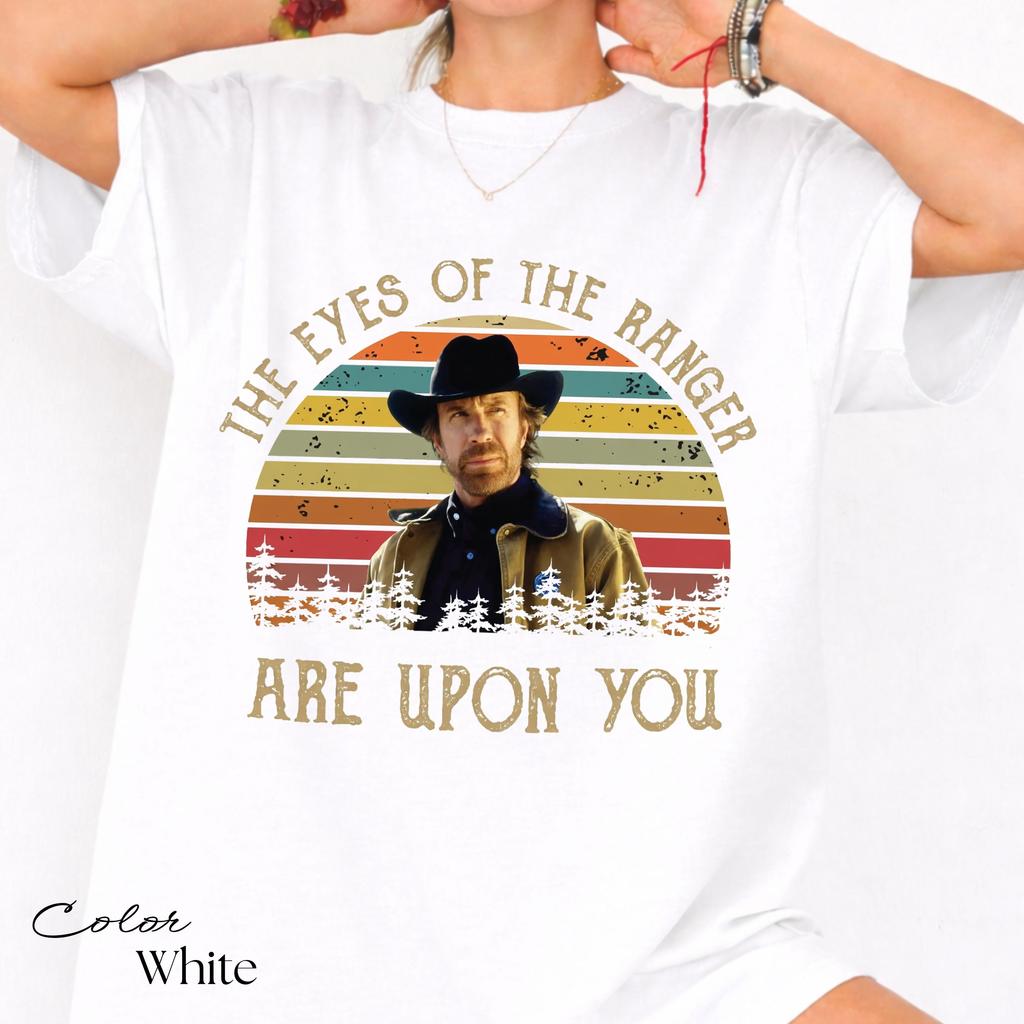 T-shirt Stampata Chuck Norris Uomo e Donna Nuova Estate Abbigliamento in Cotone Moda Retro Girocollo Manica Corta