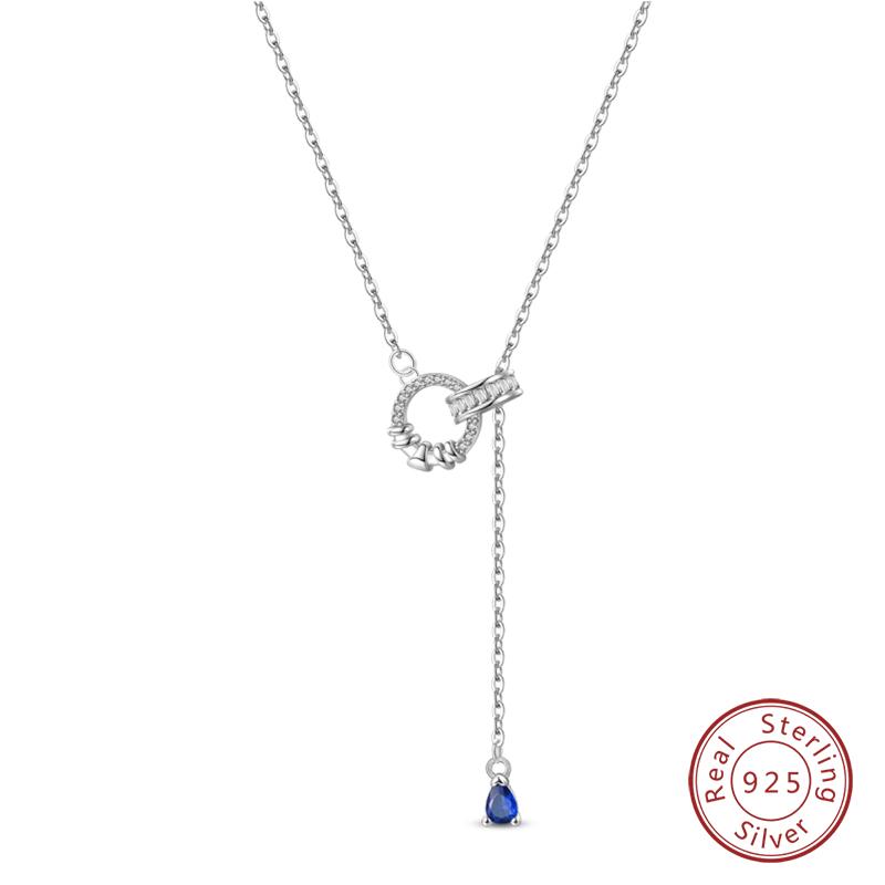 Necklace 925 Silver Cross Moonlight Guardian Dreamcatcher Necklace For Women Fashion Birthday Anniversary Jewelry Gifts