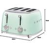 Toaster Smeg TSF03PGEU