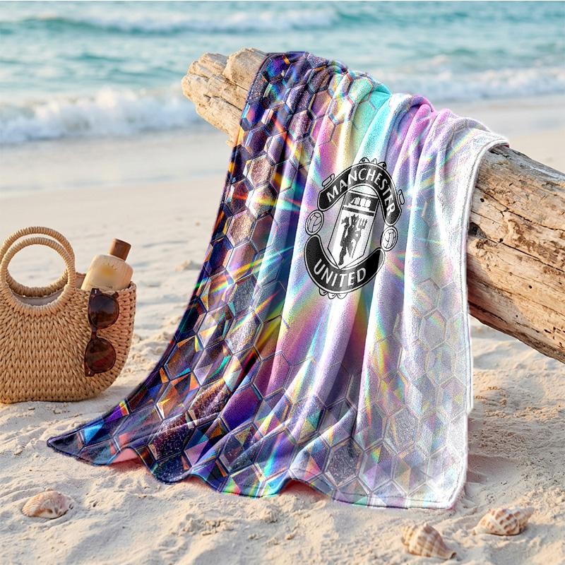 Manchester United Print Mikrofaser Strandtuch Schnelltrocknend Saugfähig Großes Handtuch für Strand Schwimmen Reisen