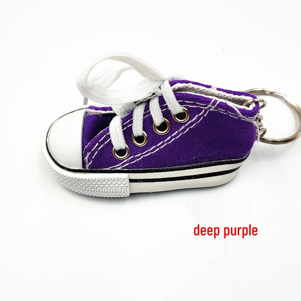 Mini Canvas Shoes Keychain Pendant - Sporty, Creative Gift Accessory