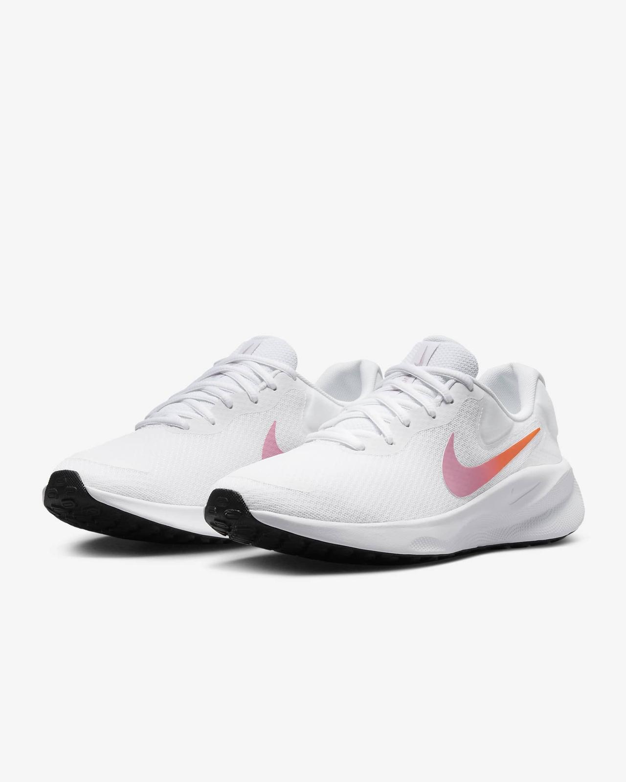 FB2208-104 Nike Revolution 7 White Beyond Pink Black Hyper Crimson (Women s) 7.5W