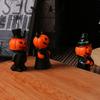 3Pcs/Set Durable Pumpkin Wizard Statue Craft Halloween Devil Decoration  Office Display