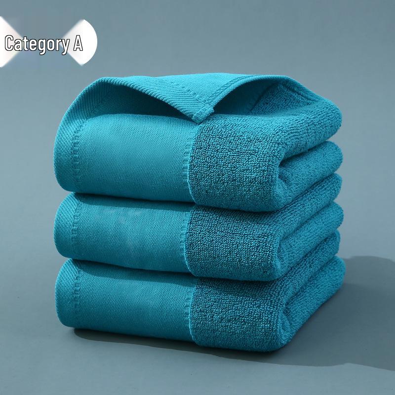 100% A-Grade Antibacterial Cotton Bath Towel - Thick, Soft, Absorbent, Quick-Drying, Adult Size Washcloth