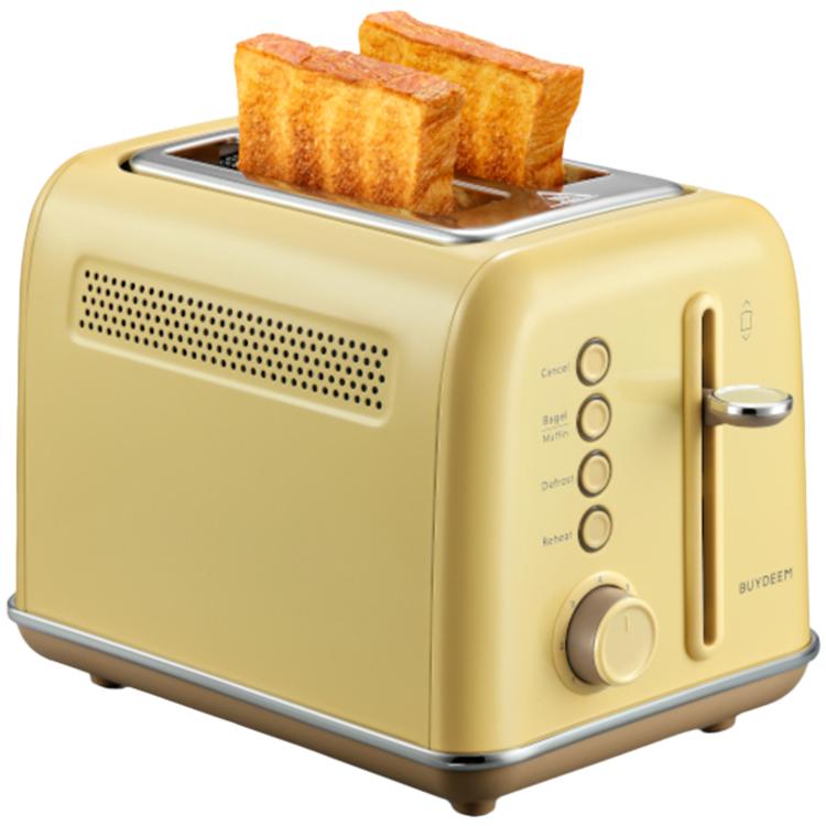 BUYDEEM Dvouplátkový toustovač, Model DT620E, Mellow Yellow, EU