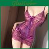 Sexy Lace Sleepwear Set With U Neck And Sleeveless Design For Girls Home And Hotel Use