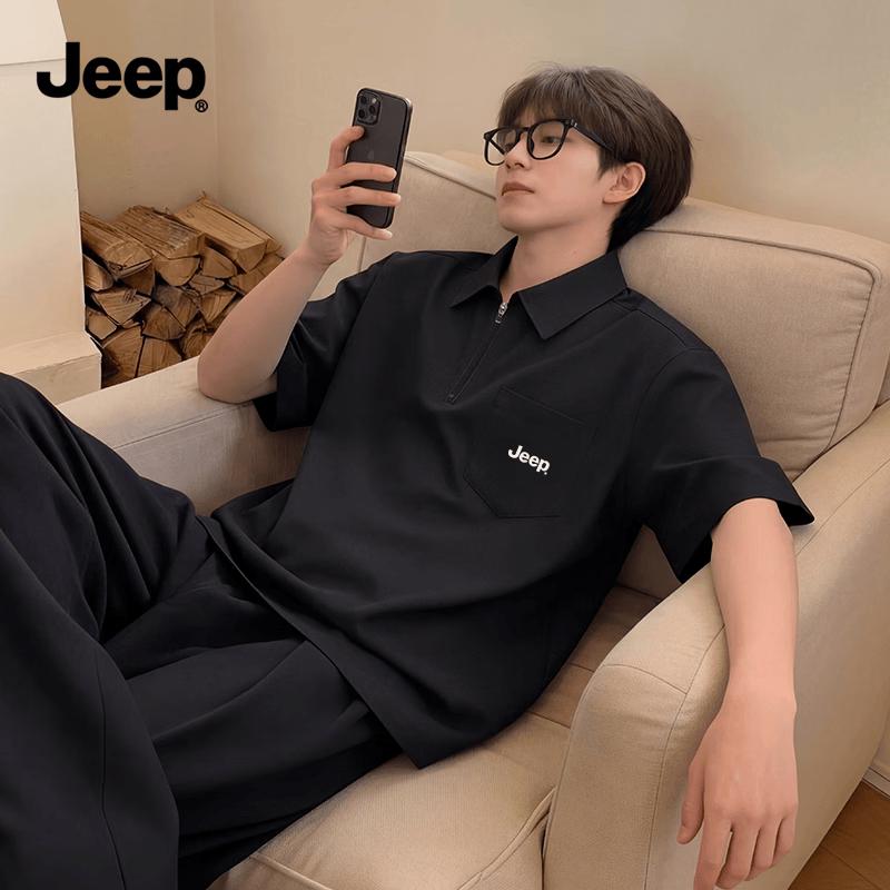 JEEP Men s Outdoor Casual Half-Zip Short Sleeve Shirt 3XL