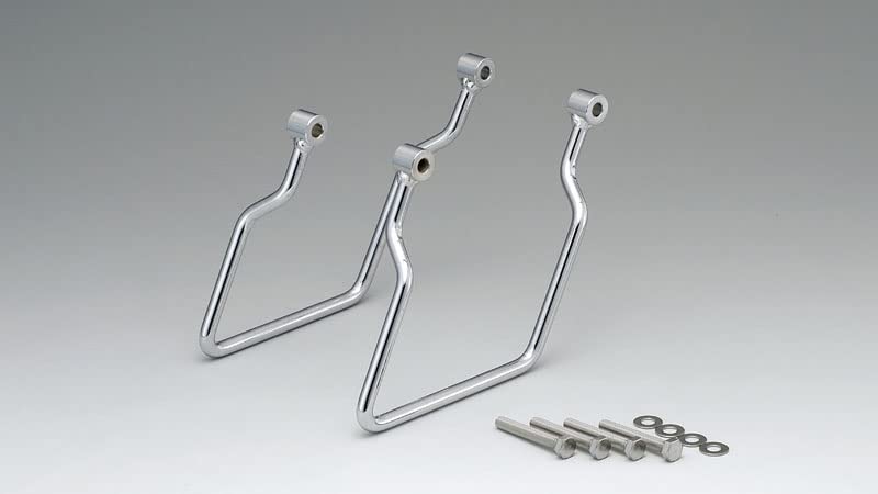 Kijima Motorcycle Parts Side Bag Supports, Steel, Chrome Plated, Left and Right Set for Vulcan 400/800 Standard/Classic, Part Number 210-459