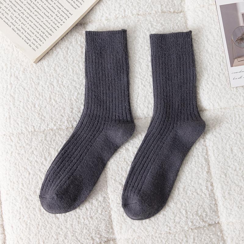 Female Autumn and Winter Thickened Warm Drum Wool Pile Socks