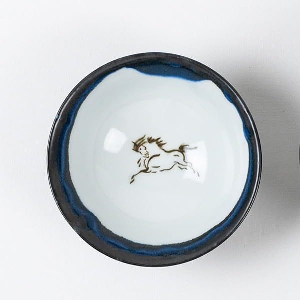 

Охори Сома Яки Мацунага Килн Пиала для риса Черная Маленькая чёрный