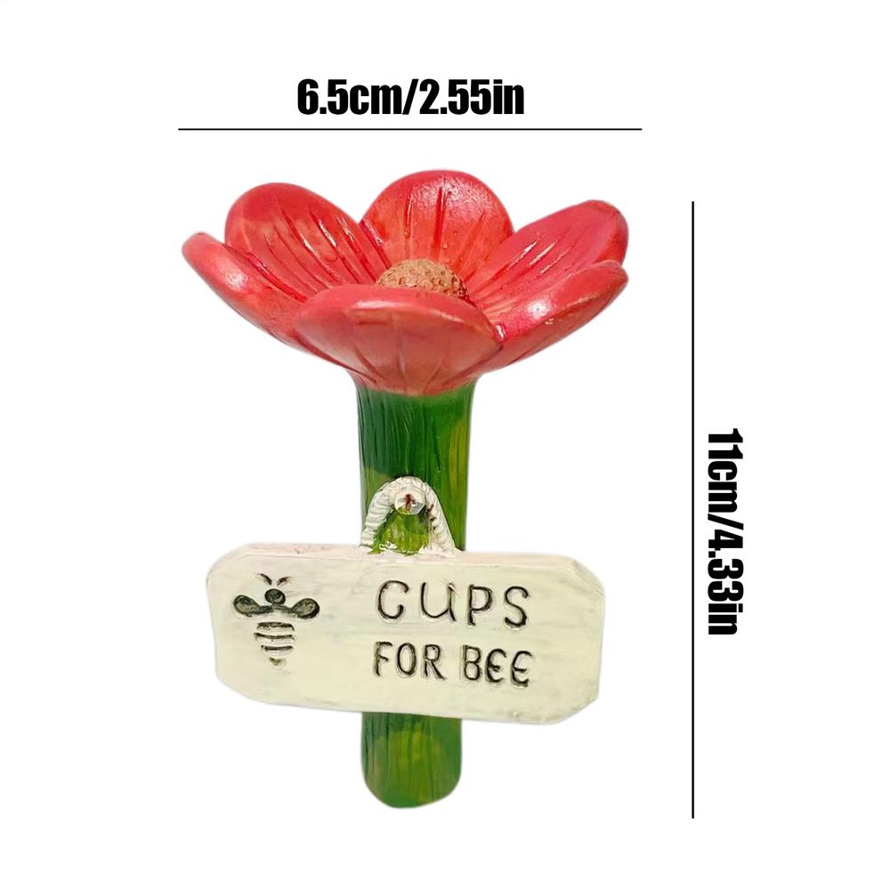 

1pc Bee Watering Cup Bee Watering Station Bee Garden Outdoor Butterfly Feeder Insect Watering Bee Ladder Outdoor Yard Decoration красный