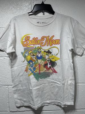 White Sailor Moon Anime T Shirt White Size XS PLEASE READ DESCRIPTION