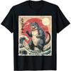 CHzwBEST Catzilla Funny Cat Graphic Tee Men Women Japanese Anime T-Shirt