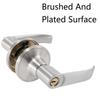 Room Door Handle Lock High-Grade Aluminum Alloy Handle Latch with 3 Keys Three-Pole Spherical Door Lock For Bedroom Bathroom