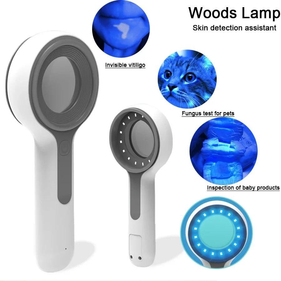 Rechargeable Wood's Lamp Skin Examination Test Medical Diagnostic Analyzer Machine Personal Beauty Care Ultraviolet Lamp