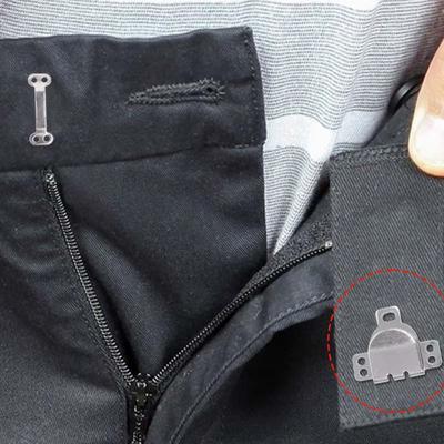 10/1KS Kovový Háčik Gombík pre Nohavice Oblekové Nohavice Sukňu Odev Neviditeľný Háčik DIY Pracka na Úpravu Nohavíc Šijací Doplnok
