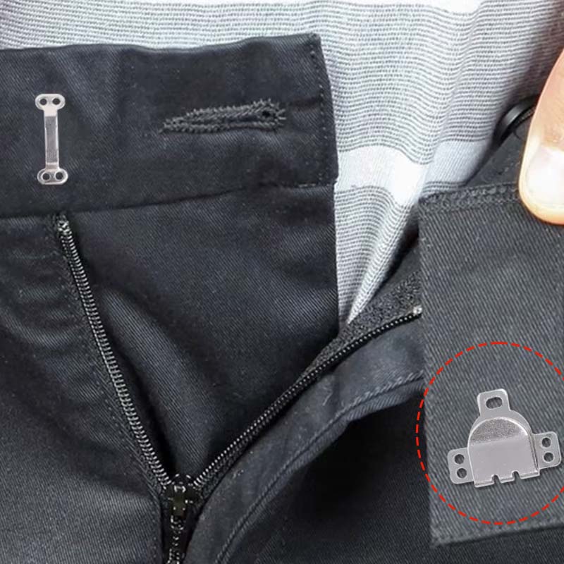 10/1PCS Metal Trousers Suit Pants Hook Button Skirt Trousers Garment Invisible Hook DIY Pants Adjustment Buckle Sewing Accessory