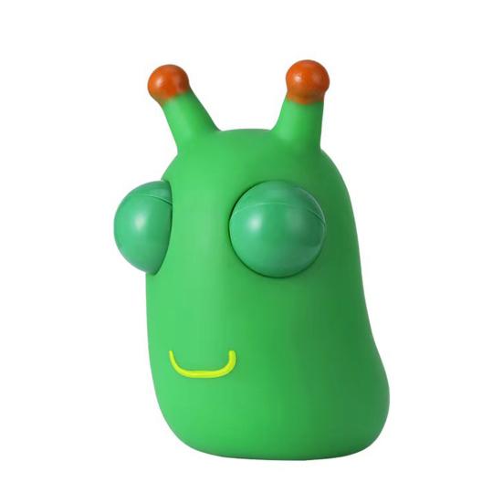 1/2/3Pcs Popping Eye Cabbage Worm Toy Anxiety Stress Relief Caterpillar Squeeze Pinch Sensory Toy Kids Teens Adults Soft Stress Ball Animal Fidget Toy