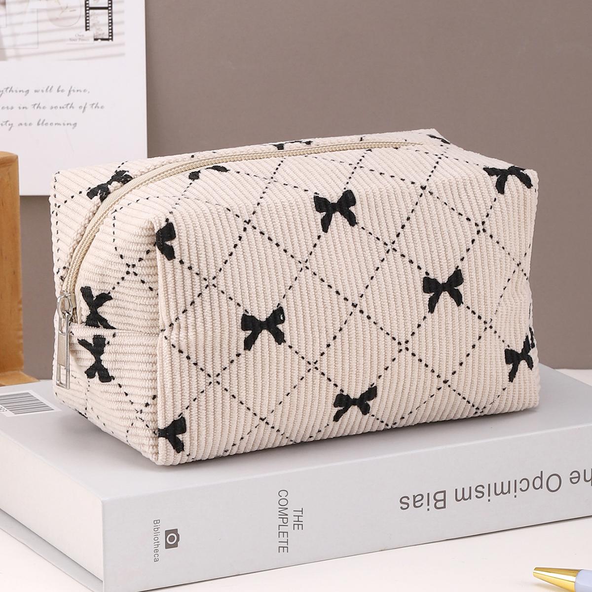 1 шт. Пенал большой вместимости Пенал Кавайные канцелярские товары Вельветовый пенал Школьные принадлежности Снова в школу Пенал