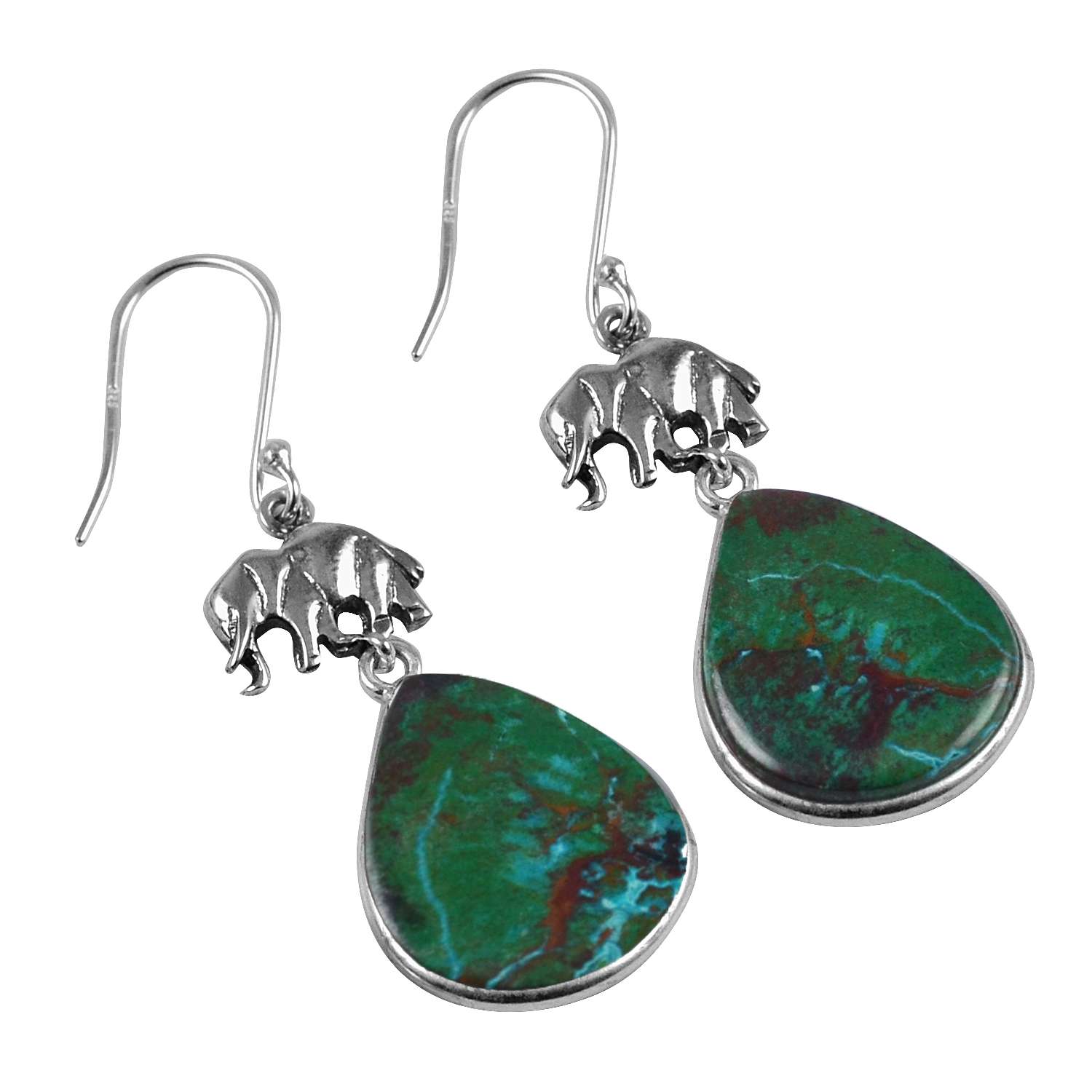 

Серьги с азуритом, твердые серьги из стерлингового серебра 925 пробы, серьги ручной работы, ювелирные изделия, подарок для женщин и девочек, E-1735